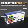 thumbnail image 5 of CLT-Y508L Yellow Toner Cartridge (with Chip) Replacement Compatible for Samsung CLP-620ND 670ND CLX-6220FXm 6250FX Printers (1Y), 5 of 6