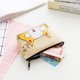 thumbnail image 4 of 4 piezas Monedero lindo con forma de gato, monedero vintage de lona con cremallera, cartera para mujer, 4 of 5