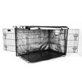 thumbnail image 2 of Fakrich Collapsible Dog Crate Cover,Durable Windproof Polyester Pet Kennel Oxford Fabric Covers,Breathable Blackout Cover for 1/2/3 Door Dog Cage (31" L x 20" W,Grey), 2 of 8