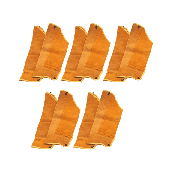 10Pcs 21.6 Inch Imitation Leather Welding Sleeves Protective Heat Arm Sleeve Tool