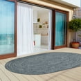 thumbnail image 1 of BNM Indoor/ Outdoor Multihued Rug, 6' x 9', Denim Blue- White, 1 of 6
