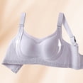 thumbnail image 4 of Alun Womens Push up Seamless Bras Gathered Wireless Shaping Bras No Underwire Beauty Back Full Coverage Everyday Bralettes Comfortable Sports and Leisure Wear Purple XL, 4 of 5