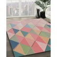 thumbnail image 2 of Ahgly Company Indoor Square Patterned Desert Sand Beige Abstract Area Rugs, 7' Square, 2 of 6