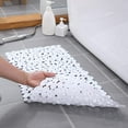 thumbnail image 4 of Mecorevxz Bath Shower Mat Non Slip: Extra Large Pebble Bathtub mat for Families, Anti Slip Shower Matt with Drain Holes Suction Cups Tub Mat - 27.55X14.17 Inch White, 4 of 9