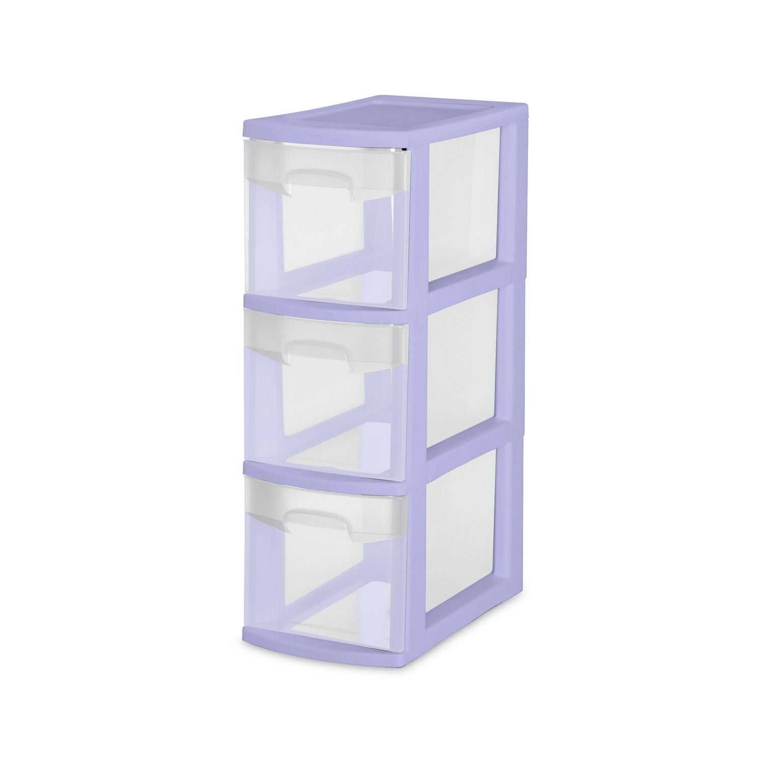 Sterilite Narrow 3 Drawer Tower Lilac