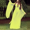 thumbnail image 2 of Ketyyh-chn99 Robes d'Été pour Femmes Robe Courte Robe de Fête Robe Droite Unie pour Vacances Robe à Enfiler Robe de Plage Jaune, TG, 2 of 5