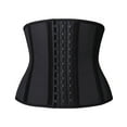 thumbnail image 1 of YIANNA Women's Underbust Breathable Short Torso Latex Waist Trainer Corset for Tummy Control Sports Workout Hourglass Body Shaper Black-S, 1 of 7