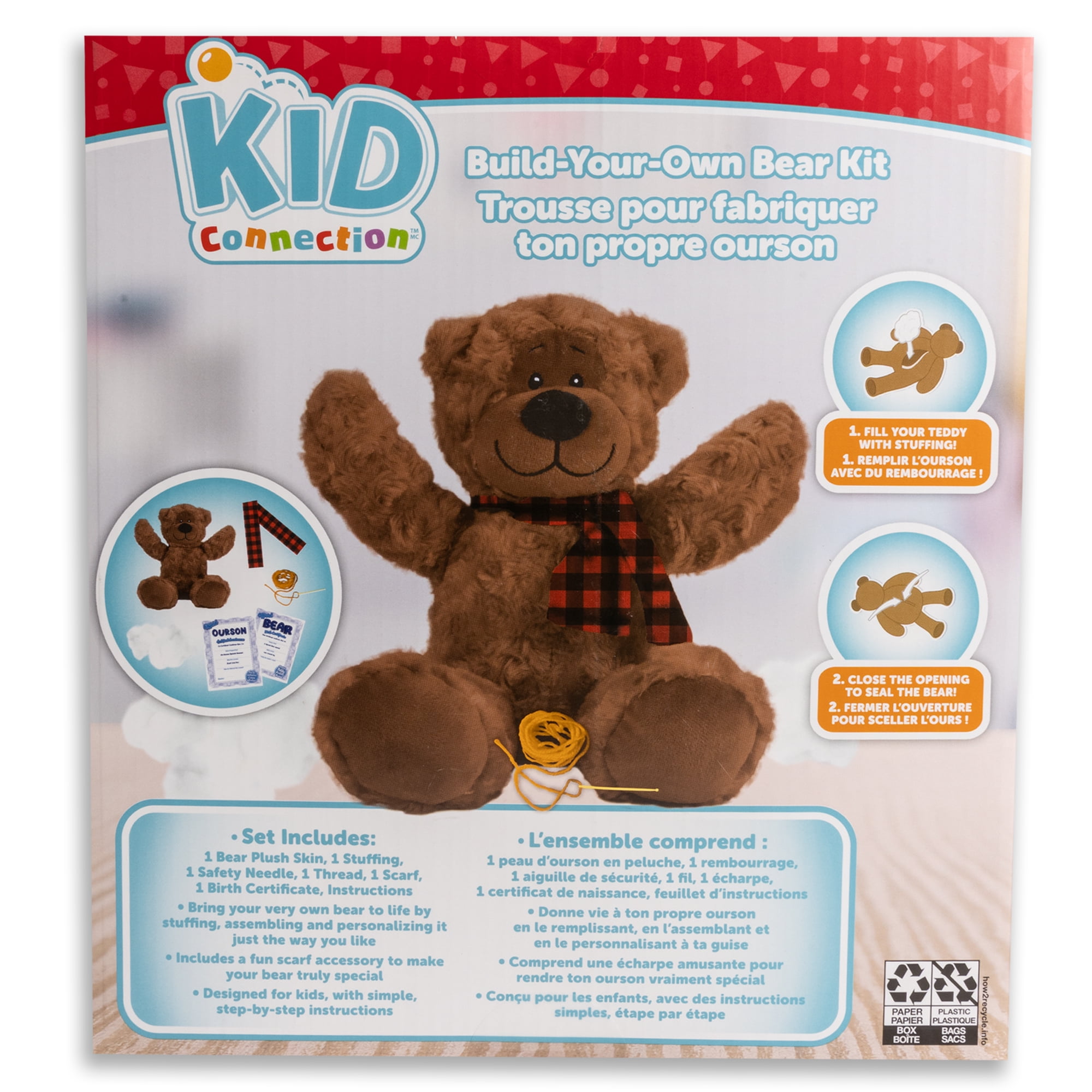 Kid Connection Build-Your-Own Bear Kit, KID CONNECTION PL BUILD YOUR OWN BEAR