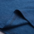 thumbnail image 6 of Floleo Clearance Fall Clothes For Women Women's Solid Long Sleeve T-Shirts Loose Casual Daily Zipper T-shirt Plus Size Blue, 6 of 7