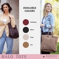 thumbnail image 4 of Kedzie Loft Shoulder Bag, Vegan Leather Hobo Handbag with Adjustable Strap, Gray, 4 of 5