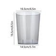 thumbnail image 3 of Trash Can under $5! CQCYD Acrylic Trash Can Bin, Transparent Waste Basket Garbage Can, Kitchen Bathroom Office Garbage Can, Clear Waste Bin for Home Office, 3 of 6
