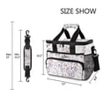thumbnail image 3 of FORMRS Insulated Cooler Bag 24 Cans Capacity Soft Leakproof Lunch Box with Side Pockets, Purple Wildflowers, 3 of 7