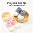 thumbnail image 4 of TELOLY 2Pairs Sock Shoes Toddler,14.5Cm Sock Shoes for Baby Boy,Unisex Design Sock Shoes for Baby Girl,Combination1, 4 of 6