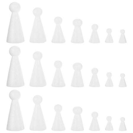 

21pcs DIY Foam Models Doll Models Painting Toys Children Painted Crafts