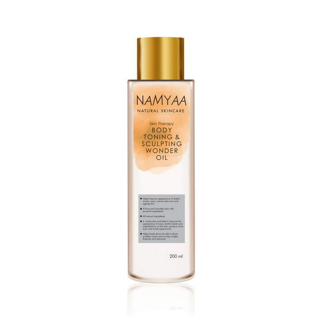 Namyaa Natural Science Body Toning/Sculpting Wonder Oil For Scars/Stretch Mark/Ageing/Firming/Nourishment, 200 ml