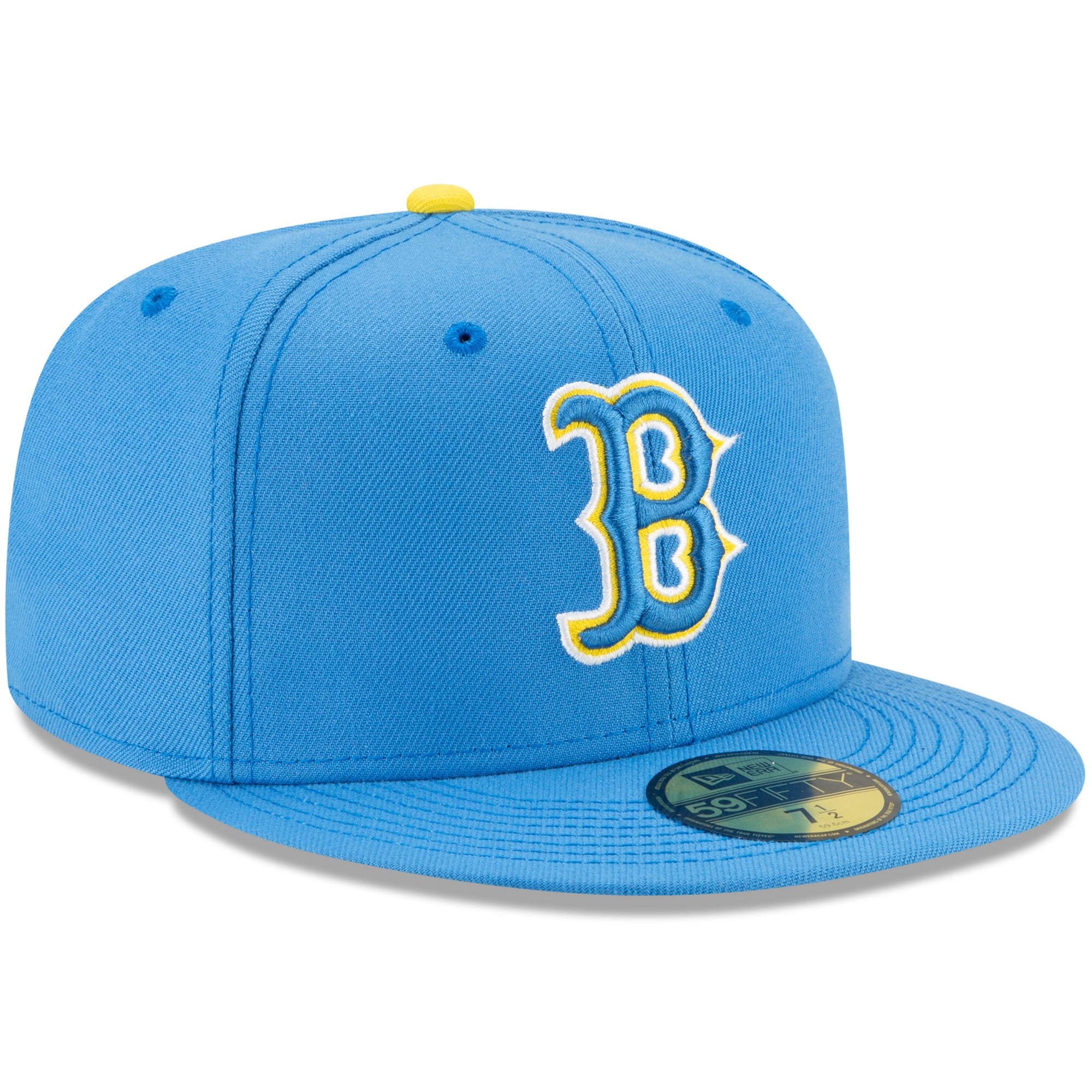 Men's Boston Red Sox New Era Yellow/Light Blue City Connect Two-Tone 9FIFTY  Snapback Hat