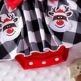 thumbnail image 5 of XFHLMJFF Girls Bodysuit Sleeveless Heart Print Red Colored Bow Tie Romper Tutu Dress 0-3 Months, 5 of 8