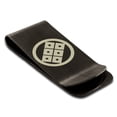 thumbnail image 1 of Stainless Steel Shoni Samurai Crest Engraved Money Clip Credit Card Holder, 1 of 1