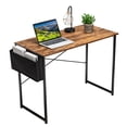 thumbnail image 1 of Giantex 40" Study Computer Desk, Industrial Home Office Writing Desk w/Storage Bag, Laptop Table for Living Room Bedroom, Rustic Brown, 1 of 8