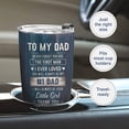 thumbnail image 5 of Gifts for Dad - Dad Gifts from Daughter - Dad Birthday Gift, Christmas Gifts for Dad - 20oz Moon Dad Stainless Steel Tumbler, 5 of 6