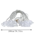 thumbnail image 3 of Led Wind Chime String Luces de Navidad Luces de cadena intermitentes Decoraciones de ventanas Wmkox8yii fhajkh3251, 3 of 3