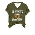 thumbnail image 4 of Tittly T Shirts for Women Graphic Tees Women's Fashionable Casual Loose Special Printed V Neck Short Sleeved Top T Shirt Tshirts Shirts Tops for Women Trendy AG L, 4 of 4