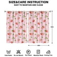 thumbnail image 2 of Nursery Curtains Boys Girls Kids Cute Red Strawberry Print Pattern Window Drapes for Living Bedroom Playroom Room Decor Rod Pocket 42x63 Inch 2 Panels, 2 of 2