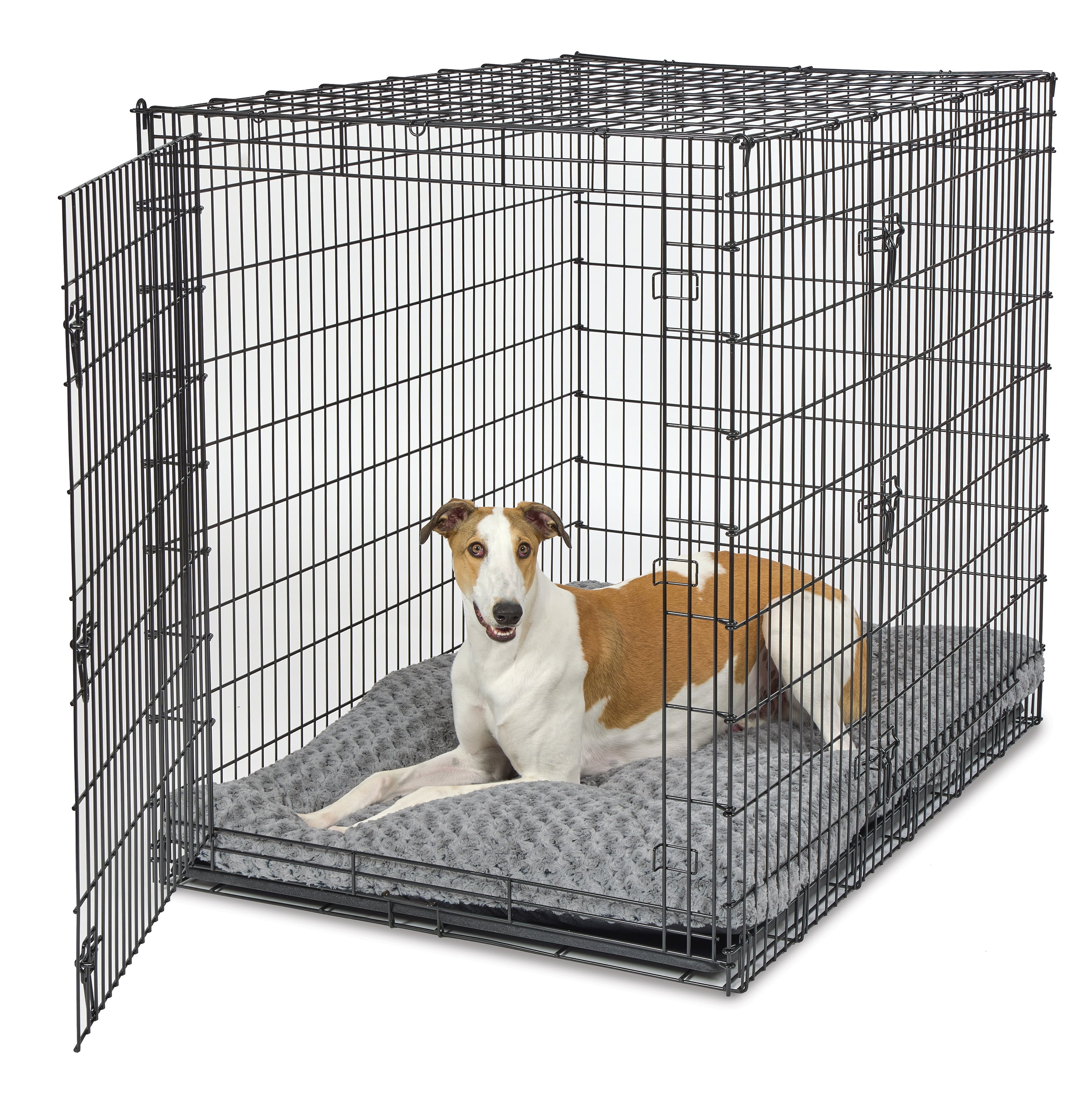 MidWest Homes for Pets Plush Gray Ombe 54''x36'' Swirl Dog Bed; for Giant Breeds; 40654-SGB