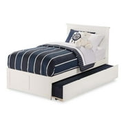 Rosebery Kids Urban Twin Platform Bed with Trundle in White