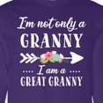 thumbnail image 4 of Inktastic I'm Not Only a Granny I'm a Great Granny with Flowers Long Sleeve T-Shirt, 4 of 5