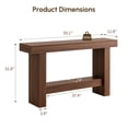 thumbnail image 2 of Hearthlight Home 55" Wood Console Table for Hallway, Farmhouse 2-Tier Sofa Table Entryway Table, Foyer Display Table for Entrance, Living Room, 2 of 9