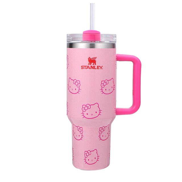 Con Aislamiento para Automóvil Acero Inoxidable 40 Oz (gato KT Rosa)
