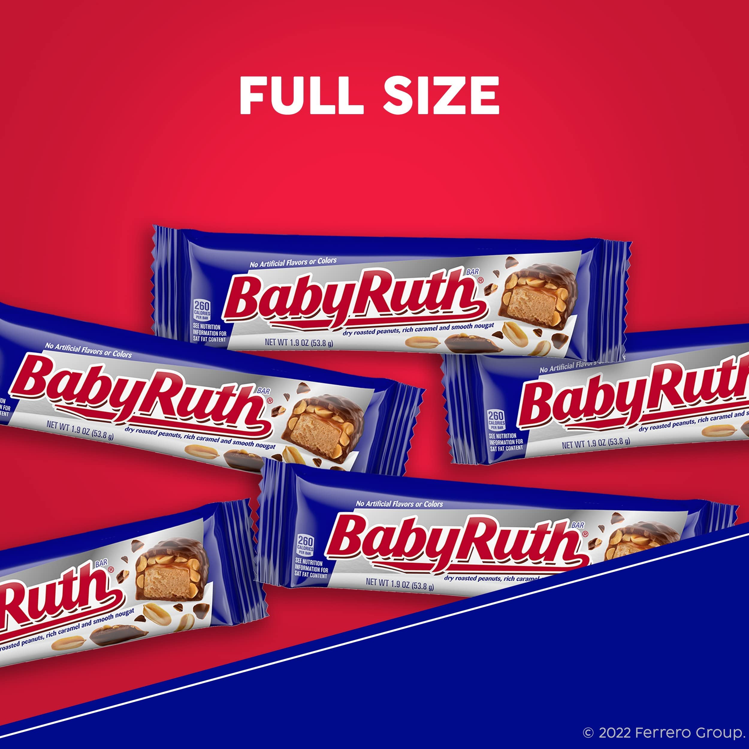 Baby Ruth Chocolate Candy Bar 2.1oz (Box of 24)