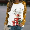 thumbnail image 2 of Winter Clothing Saving! Beifu Long Sleeve Shirts for Women Fall Outfits 2025 Womens Tops Trendy Going Out Fashion Casual Sweatshirts Graphic Tee Tops, 2 of 6