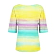 thumbnail image 6 of Shirts For Women 3/4 Sleeve Ladies Tops And Blouses Womens Printed T Shirts Cool T Shirts Petite Tops For Women Half Sleeve V Neck Tops For Women Ladies Graphic T Shirts Ladies Casual Tops, 6 of 6