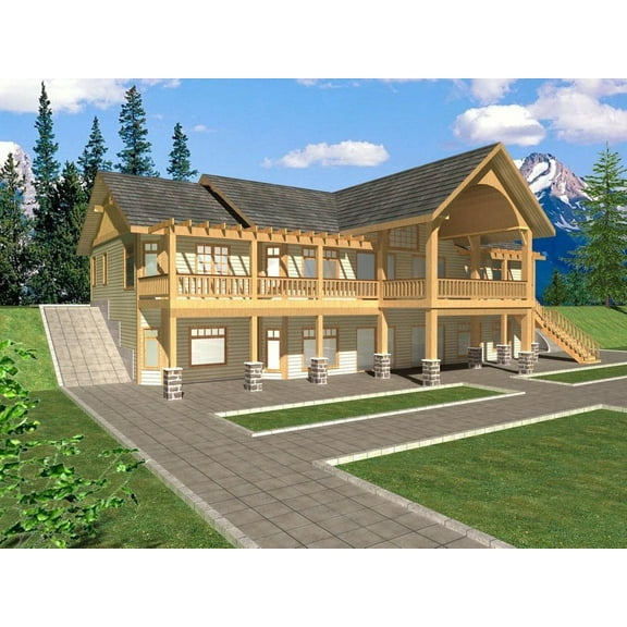 001-2115: Southern ICF 3 Bed, 3 Bath Luxury Home Plan, 4468 Sq Ft: Full Blueprints with License to Build by Home Plan Marketplace - Lesuto