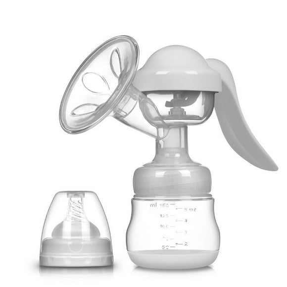 Harmony Breast Pump, Manual Breast Pump, Portable Pump, 2-Phase Expression Technology, Ergonomic Swivel Handle, Easy to Control Vaccuum