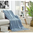 thumbnail image 1 of Couverture de 50 x 60 Po Derick avec Chenille&44; Bleu - Polyester, 1 of 1