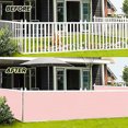 thumbnail image 3 of LOVE STORY 3' x 10' Balcony Privacy Screen Fence Cover Mesh for Deck Patio Porch Railing, Pink, 3 of 6