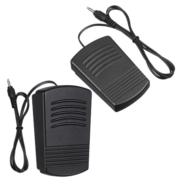 BEADCEST 2Ud Pedal Para Máquina De Coser Hogar Pie Controlador Con Cable Negro Antideslizante