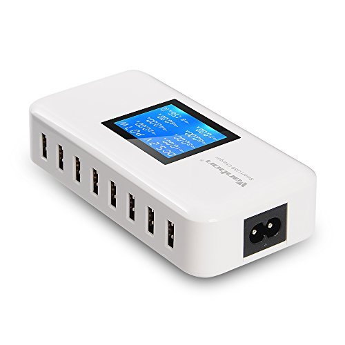 Cargador de pared USB Vanbon 60W 8 puertos con LCD