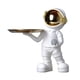thumbnail image 2 of Bandeja de almacenamiento decorativa Objetos decorativos Astronauta Presente para Escritorio Máscara dorada, 2 of 9