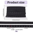 thumbnail image 3 of 5Yards Snap Button Tape 0.7inch Wide Black Sewing Snap Fastener Tape Trim Press Button Tape with Plastic Buttons, 3 of 7
