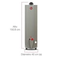 thumbnail image 4 of calentador de agua de depósito 114 l gas lp para 3 servicios, 4 of 8