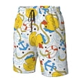 thumbnail image 5 of Kdxio Ducks and Anchors Pattern Mens Casual Shorts - Drawstring Summer Beach Sports Shorts for Men, 5 of 9