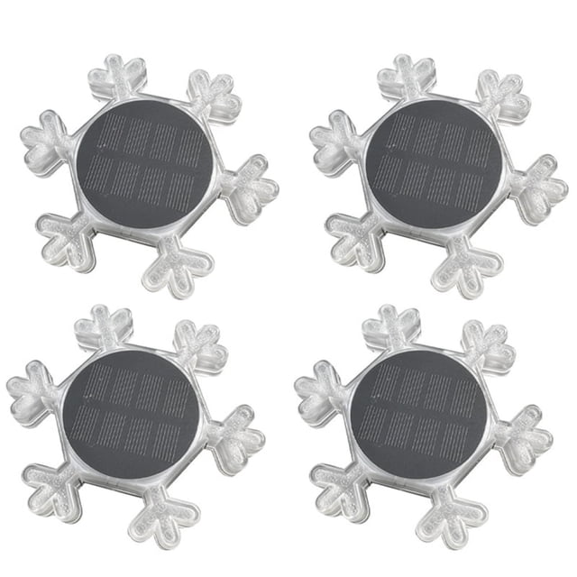 Luces Solares para el Suelo, Paquete de 4 Luces Empotradas en el Suelo, 6 Luces LED para JardíN, Luces para Patio, Exteriores, para CéSped, Patio, Luz CáLida