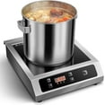 thumbnail image 2 of Commercial Induction Cooktop,1800W Induction Burner with Sensor Touch and LCD Screen,ETL-Certified Single Electric Burner,Ten level precise temperature control, Large 8” Heating Coil, 2 of 8