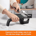 thumbnail image 2 of Behome 4-in-1 Knife Sharpener, 4-Stage Knife Sharpener Helps Sharpen, Honing, Polish Blades, kitchen Manual knife Sharpener for Fruit Knife and Steel Knives, Scissors, 2 of 8