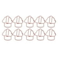 thumbnail image 3 of 50 Pcs Pinces à Papier Forme de Crème Glacée Or Rose Antirouille Électroplaqué Mini Pinces à Papier en Métal pour Classification des Fichiers, 3 of 8