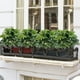 thumbnail image 2 of Zhuge 4 piezas de plantas artificiales, arbustos de seda falsos, hojas de plantas verdes artificiales, decoración central, decoración para colgar en la pared, verde, 2 of 5